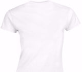 Custom Womens Soft Style 100% Cotton White T-Shirt