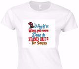 Custom Womens Soft Style 100% Cotton White T-Shirt