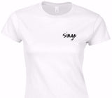 Custom Womens Soft Style 100% Cotton White T-Shirt