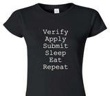 Custom Womens Soft Style 100% Cotton Black T-Shirt