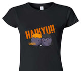 Custom Womens Soft Style 100% Cotton Black T-Shirt