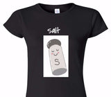 Custom Womens Soft Style 100% Cotton Black T-Shirt